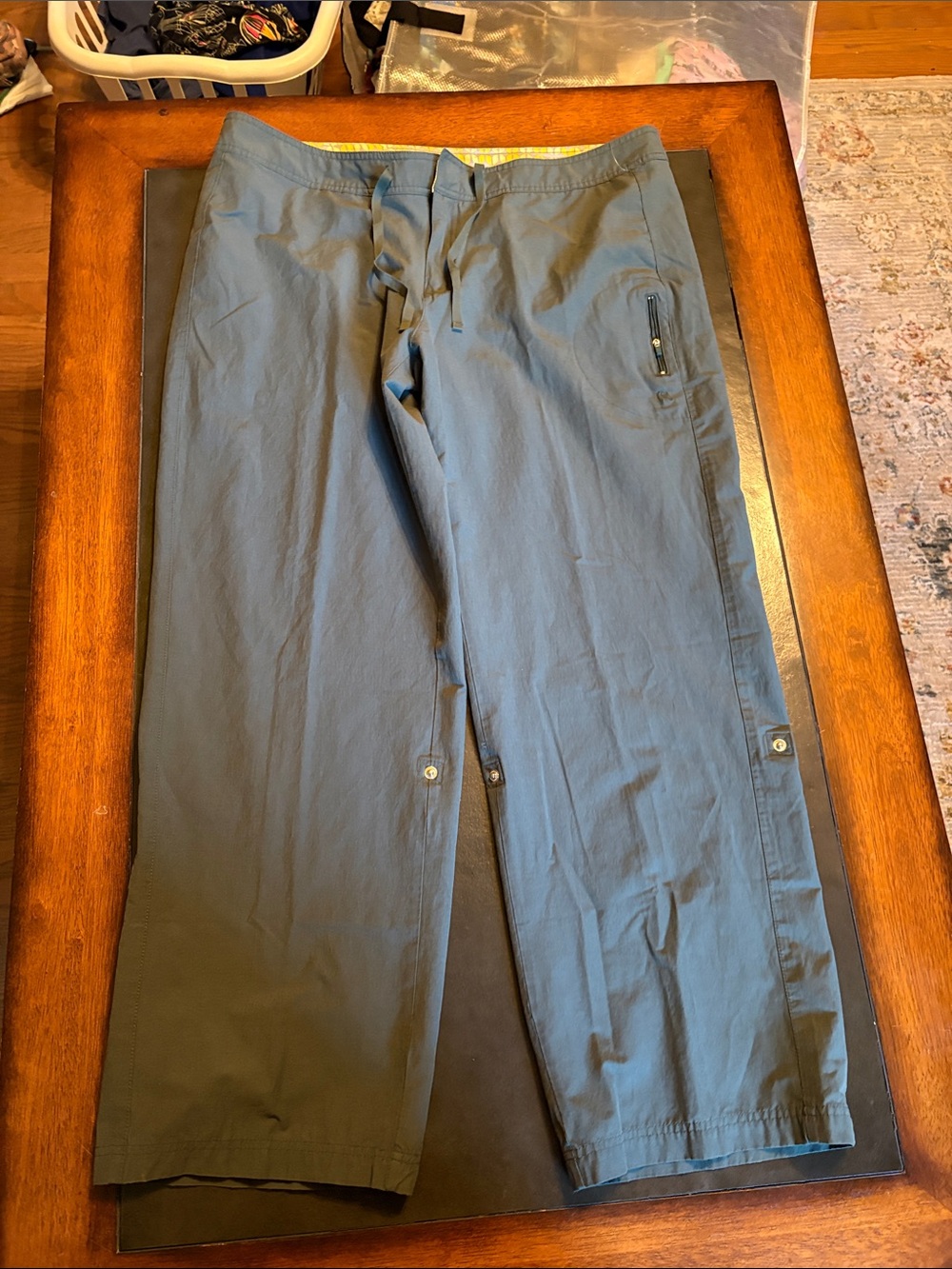 Danskin Now Men's Cargo Pants - Slate Blue